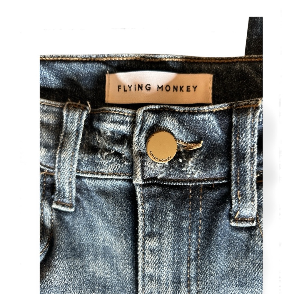 Flying Monkey Women’s High Rise Panel Flare Jeans. Size 26 - Picture 7 of 9